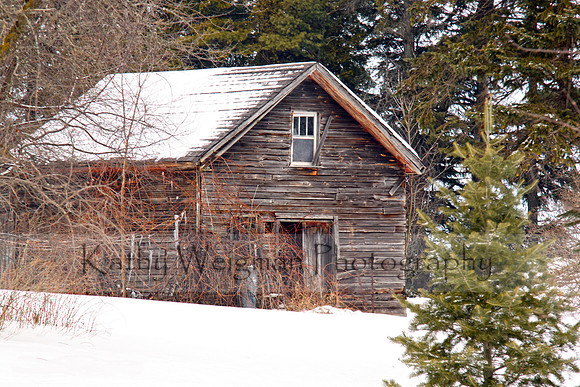 Shack in Snow