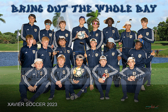 Xavier Soccer Poster.Social Media