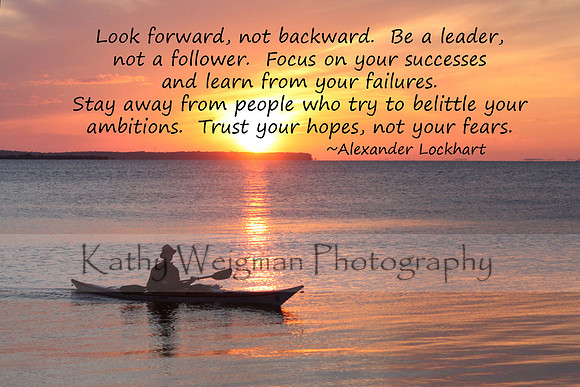 Sunset Kayak - Look forward....